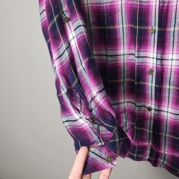 KUT From The Kloth Plaid Shirt Size Small - Picture 6 of 11